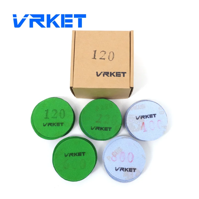 wholesale abrasive 75mm p60 P800 round sandpaper sanding disc with hook and loop