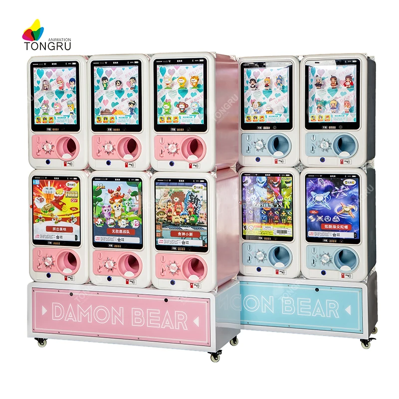 Premium Gashapon Machines New Design Token Style Wholesale Coin Operated Capsule Toy Vending Machine Changeable Token Quantity