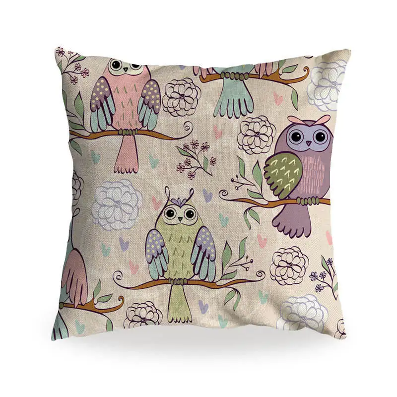 Good Selling Sofa Small Sublimation Pillow, Best Price Cute Owl  throw pillows for home decor