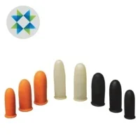 SKPURE SELEN high level natural latex yellow color textured powder free Cleanroom finger cot finger stall