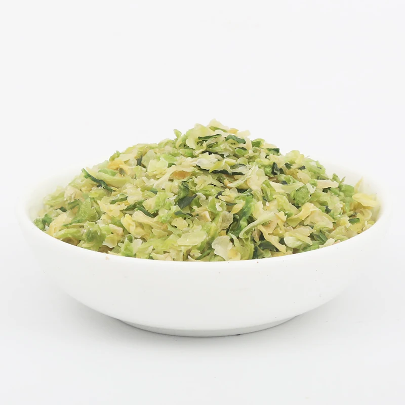Высококачественные дегидратированные овощи, зеленые сушеные хлопья капусты