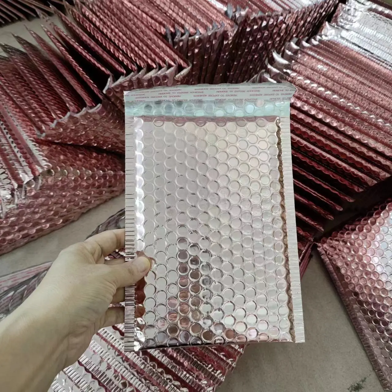 Metallic Bubble Mailer Padded Envelops Express Mailer Bag Poly Metallic Blue Bubble Mailer Padded Envelopes