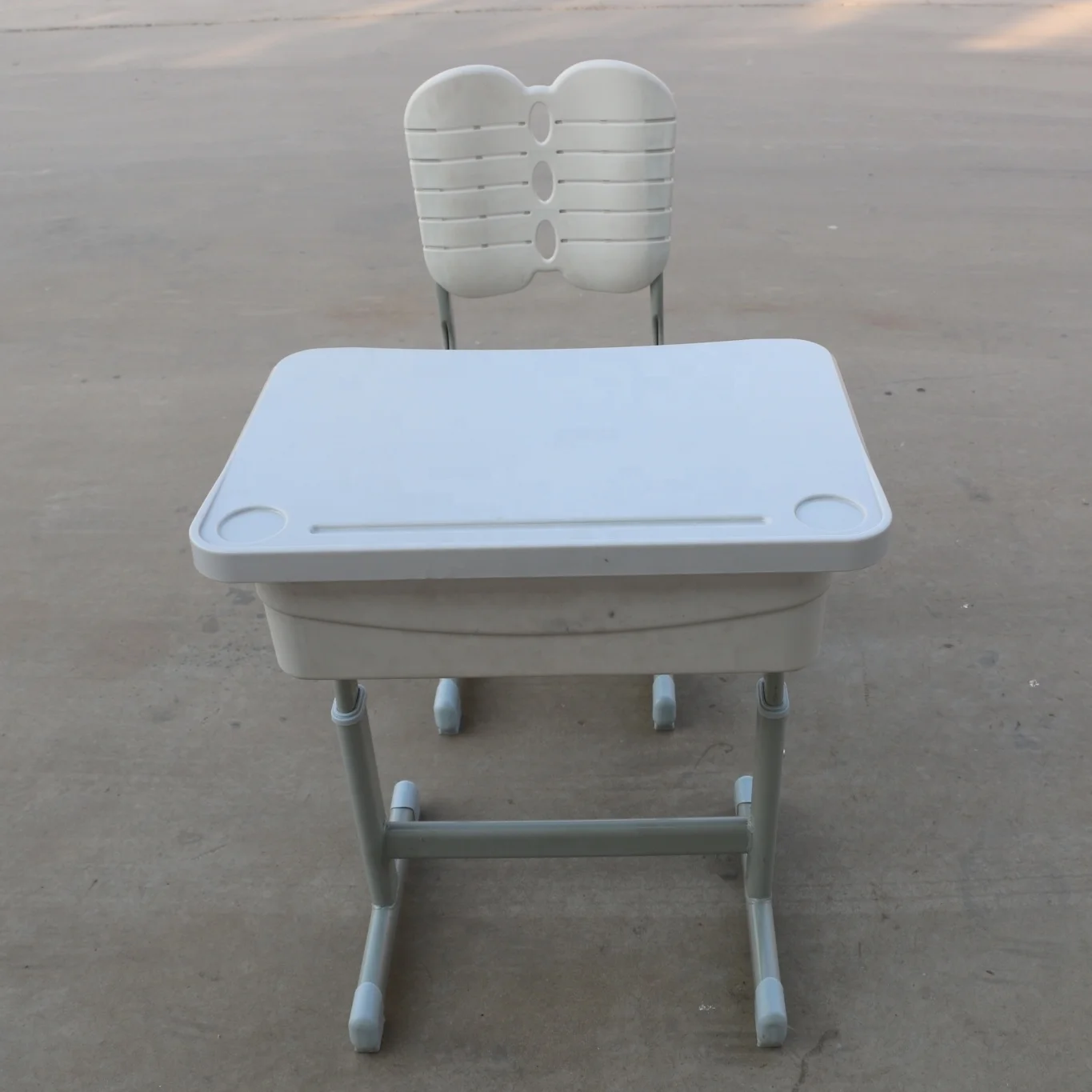 Adjustable height children  portable china school desk chair