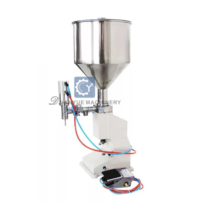 Manual Small Perfume Shampoo Sauce Beverage Honey Juice Water Liquid Paste Glass Can Bottling Filling Machine