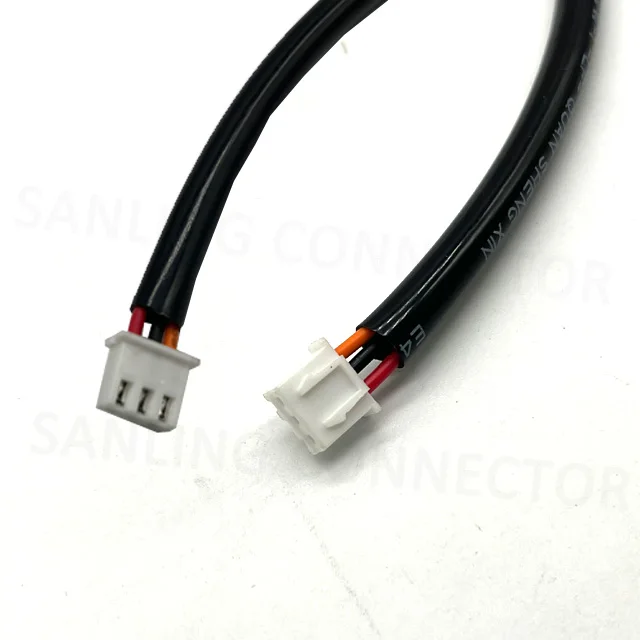 XH2.5 3P connector to 3P connector cable assembly 22AWG wire harness