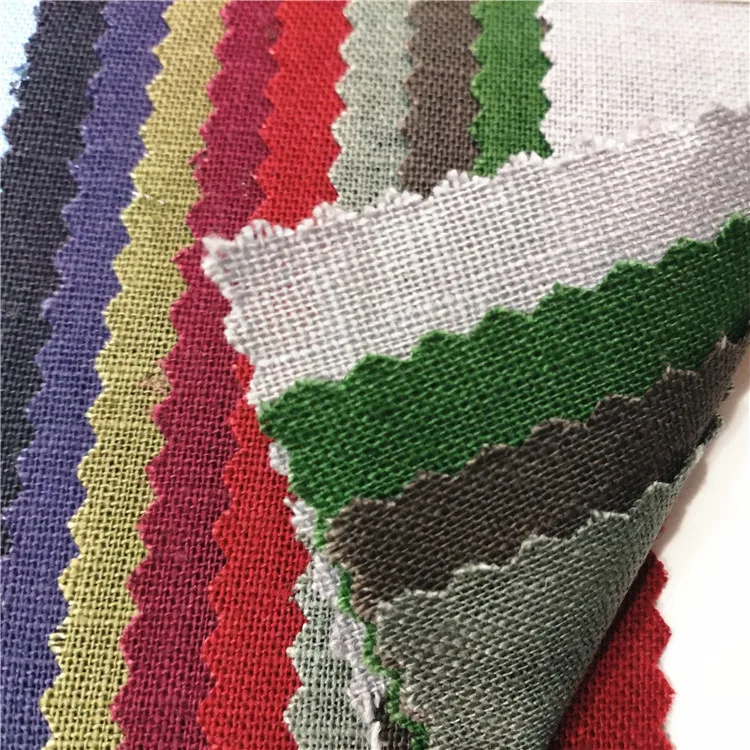 Thin linen cotton fabric 100% linen fabric for garment