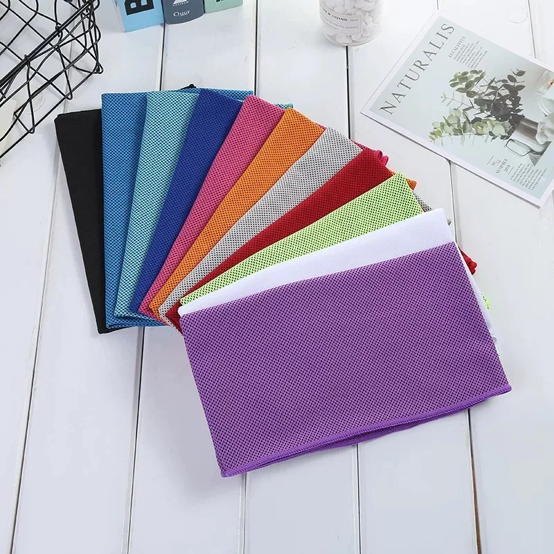 Microfiber quick-dry ice towel polyester instant cool gym cooling towel custom logo