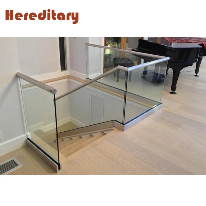 Hot Sale Frameless Aluminum U Base Shoe Tempered Glass Stairs U Channel Aluminum Glass Guardrail