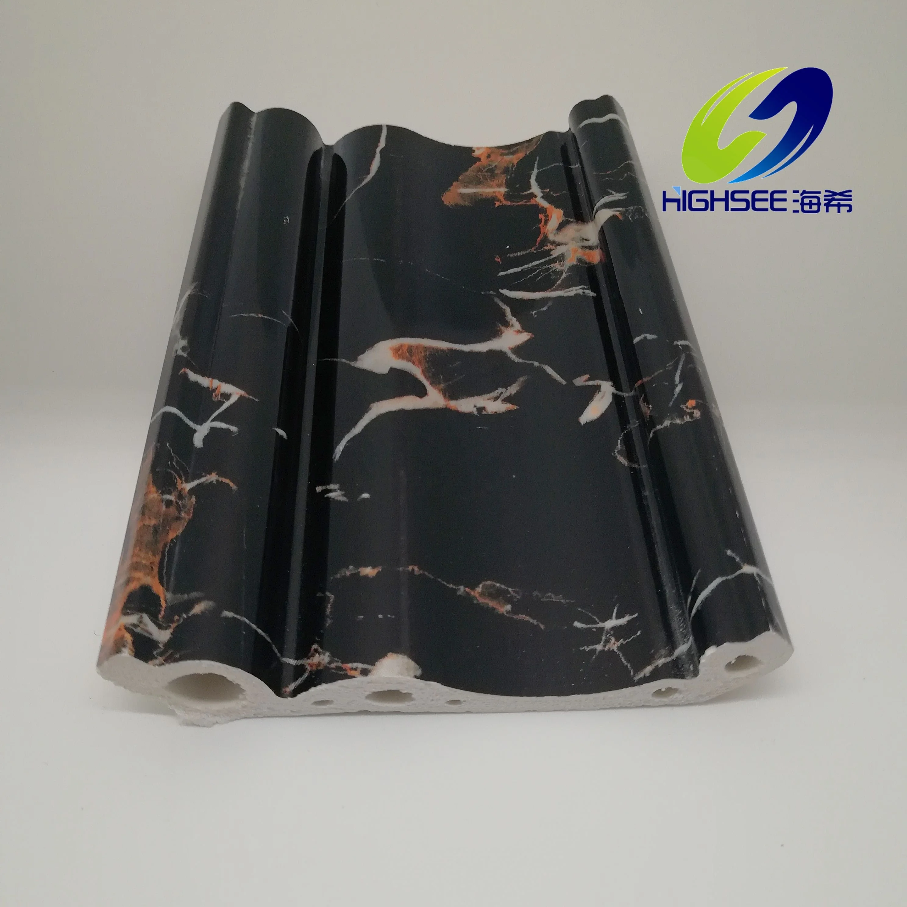 Interior decorative lamination hot stamping UV coating PVC foam Cornice PVC profile PVC corner