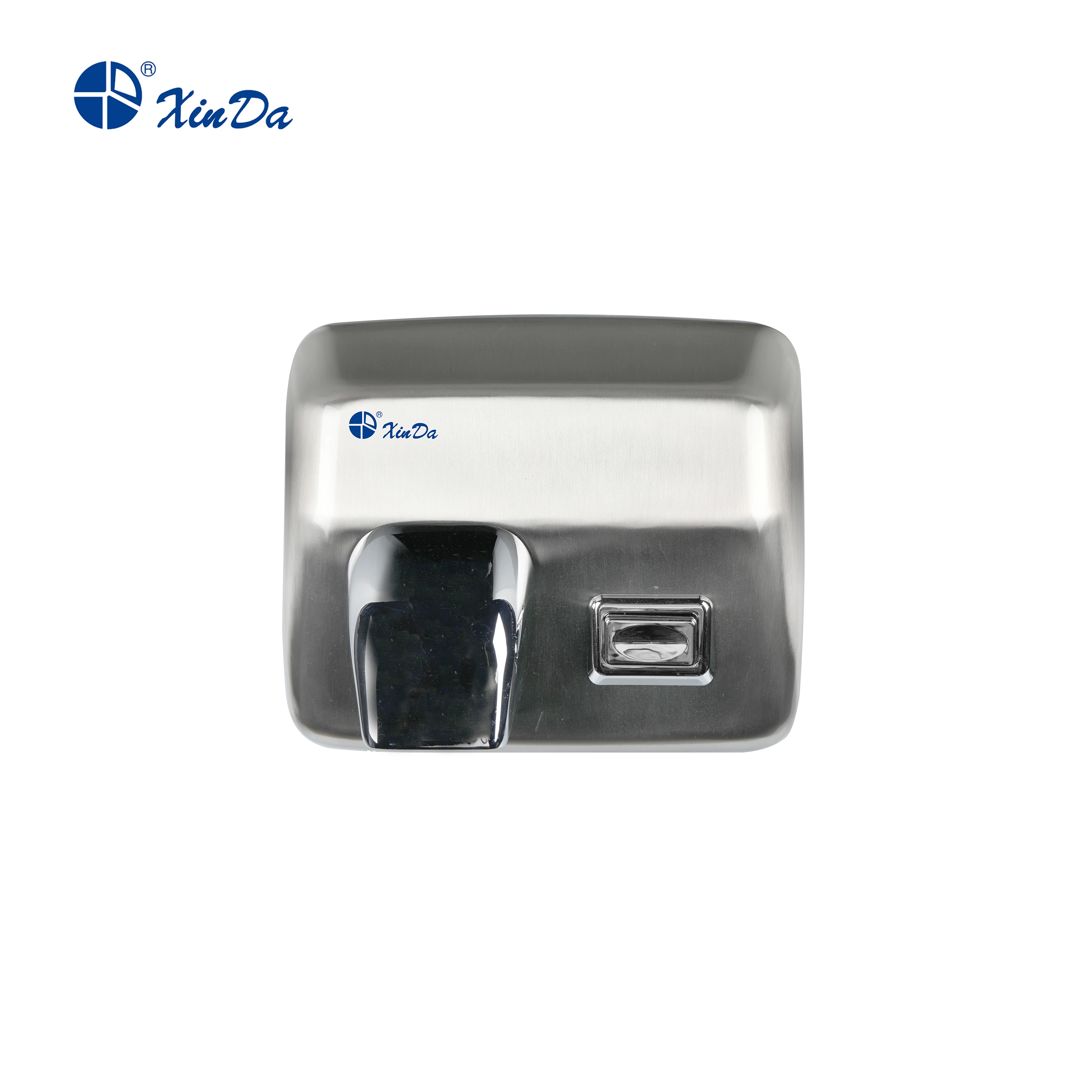 The XinDa GSQ250C Silver Wall Mounted Public Bathroom Hospital Toilet Hotel Accessories Commercia Hight-speed Hand Drier