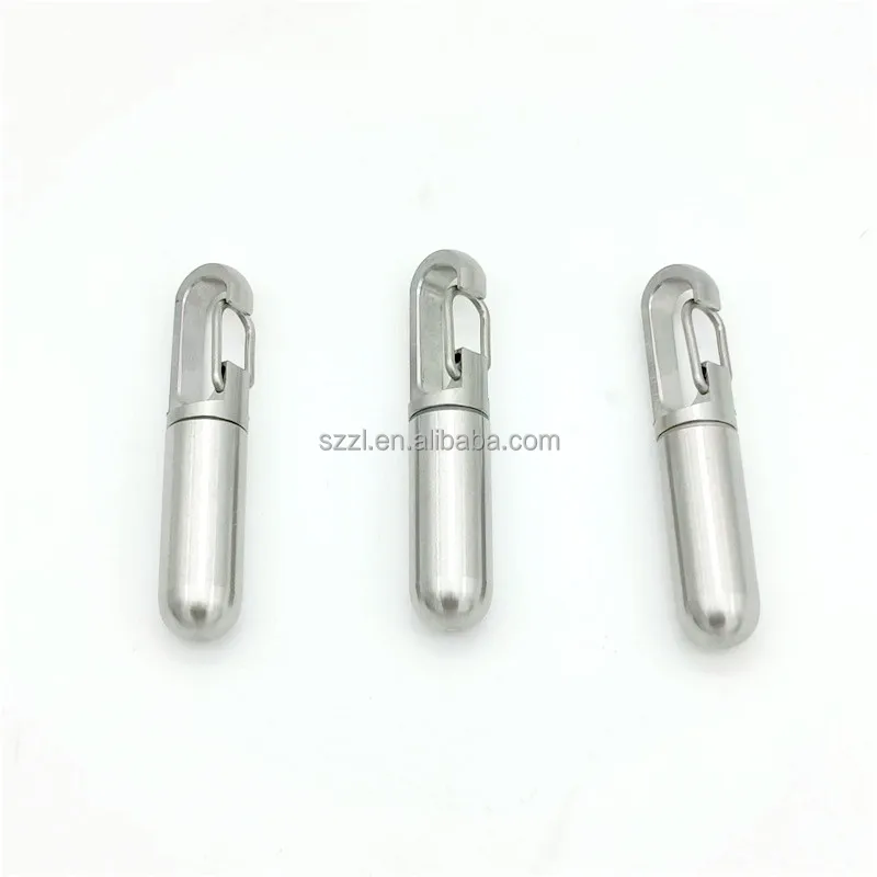 Заводская Высококачественная портативная Водонепроницаемая металлическая коробка для таблеток из нержавеющей стали под заказ алюминиевая маленькая бутылка