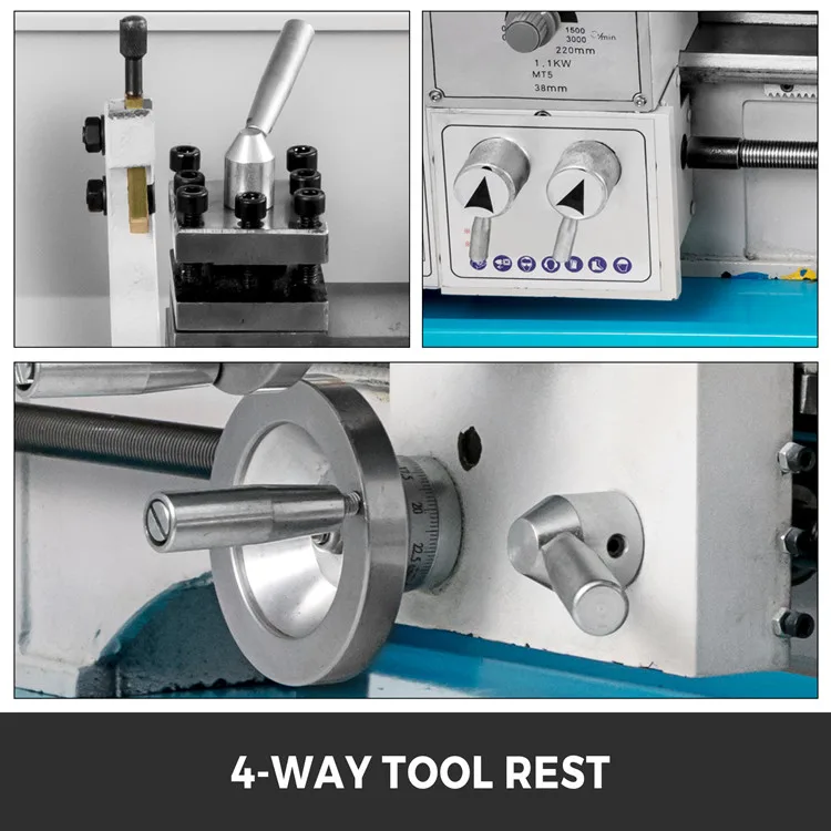 
Hot sale Metal Lathe 1100W Mini Bench Variable Speed CNC Lathe 