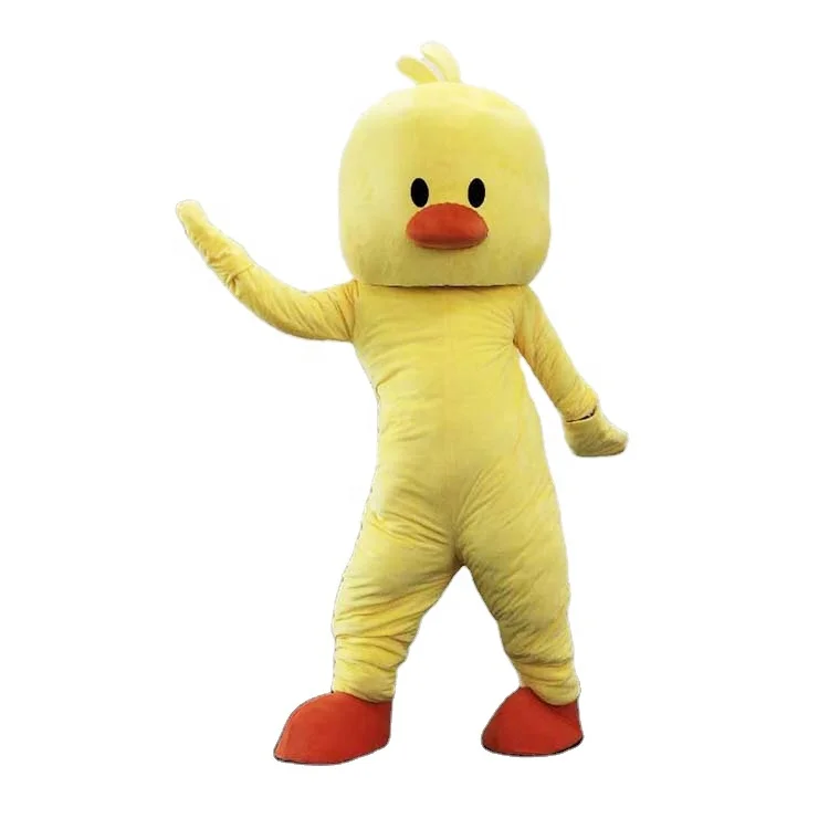 Running Fun yellow animal cartoon duck mascot costume cosplay for the party