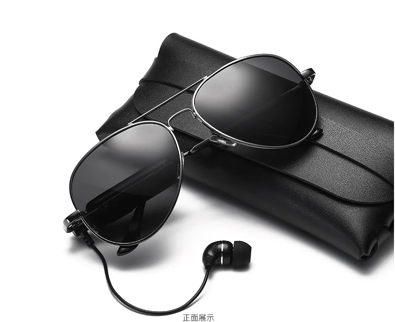 CE UV400 Custom Smart wholesale electronic headset glasses bluetooth mp3 sunglasses men Smart Stereo earbuds