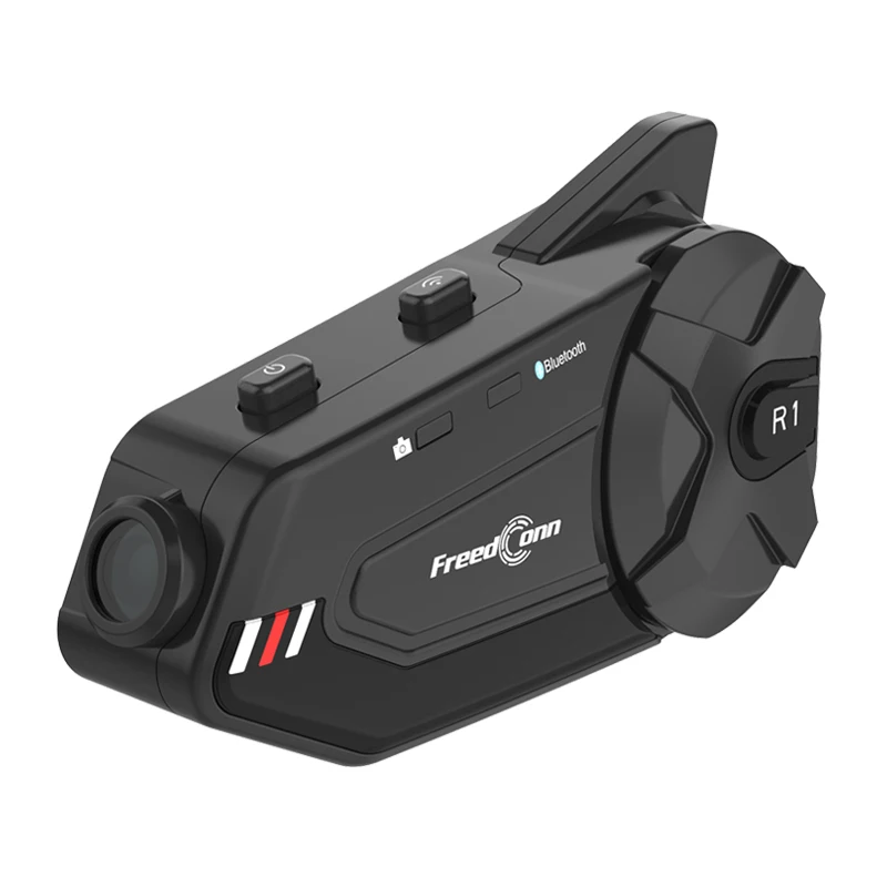 Original Freedconn R1 Plus Motorcycle Group WiFi Intercom Camera 6 Rider motorcycle helmet bluetooth headset intercom
