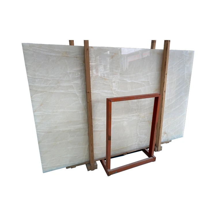 Polished Natural Crystal White Onyx Marble Slabs