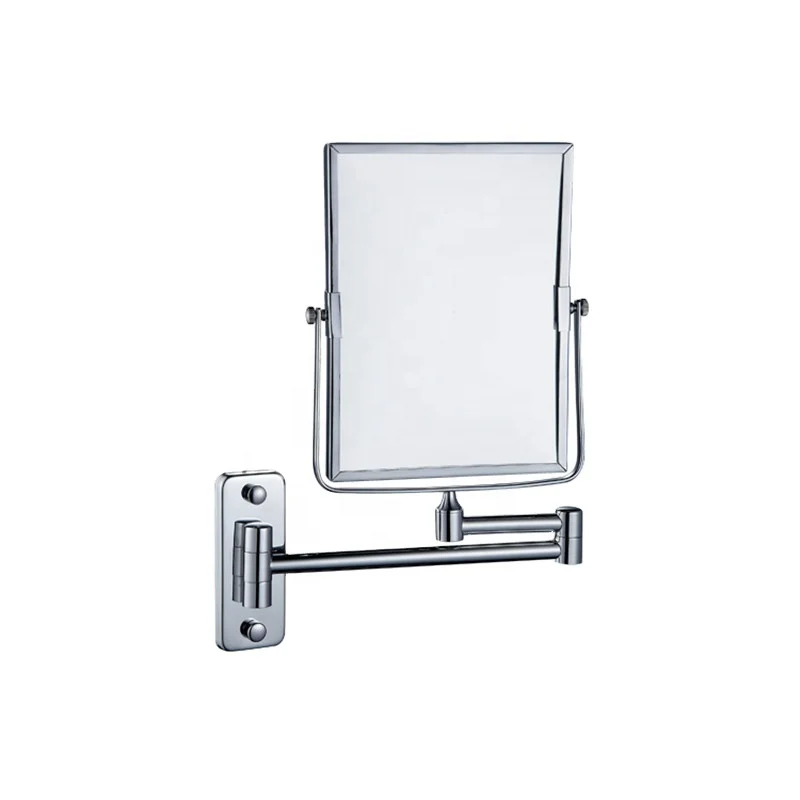 HSY3052 Wall Mounted Flexible Swivel Square Makeup Wall Mirror