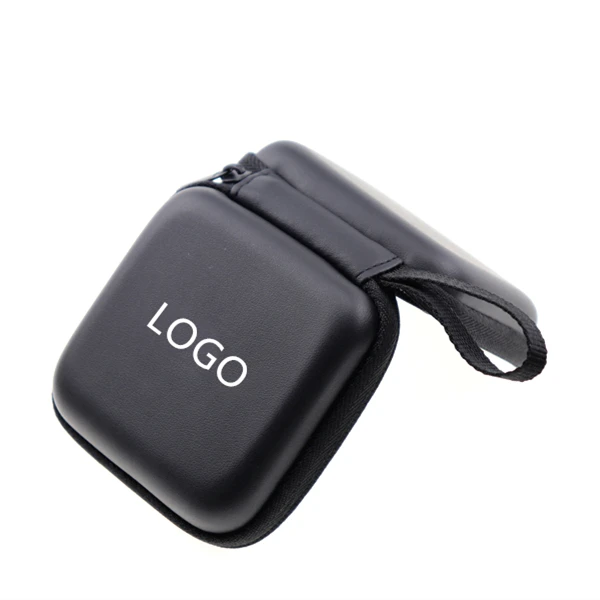 New Eva Hard Mini Case Bag Custom Zipper Eva LOGO Earbuds Earphone Hard Case for Storage Cable Earphone