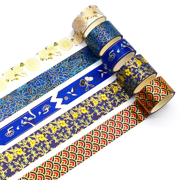 
Cute Washi Tape Set Floral Japanese Pastel Decorative Masking Tape 