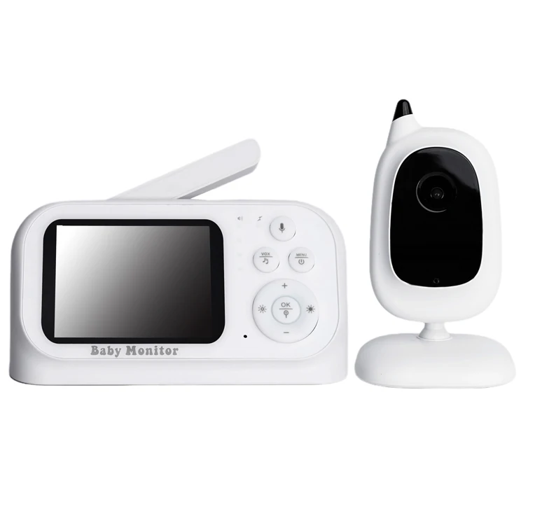Multiple languages setting bady monitor 3.2 inches LCD display bady monitor two-way talk smart baby monitor