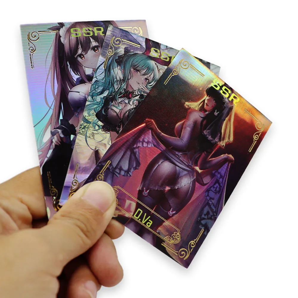Professional Custom Anime SSR Foil Trading Cards Recyclable Art Paper Collectible Game Deck Box for Foil Printing