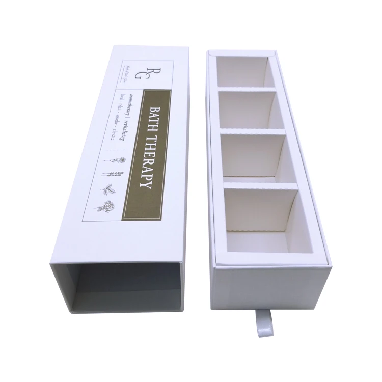modern novel design luxury gift homemade bar soap box packaging rectangle white drawer soap boxes