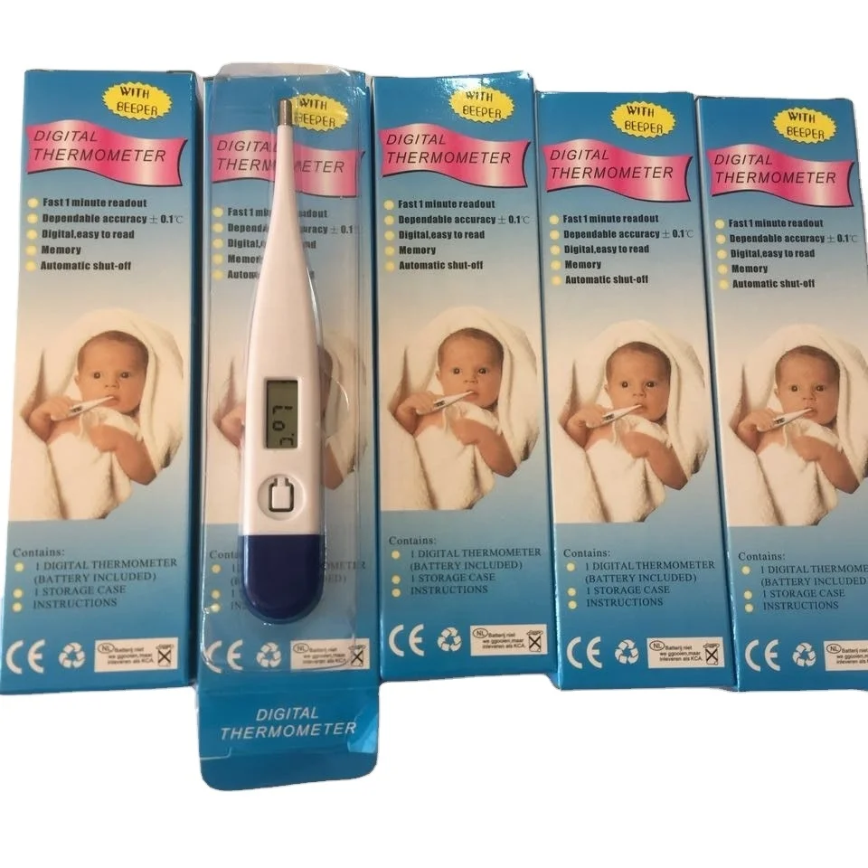 
Home use Rapid Response Waterproof Clinical Flexible Digital Electronic Thermometer 