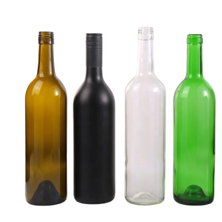 2021 оптовая продажа, стеклянная винная бутылка проверенного цвета на заказ, 750 мл