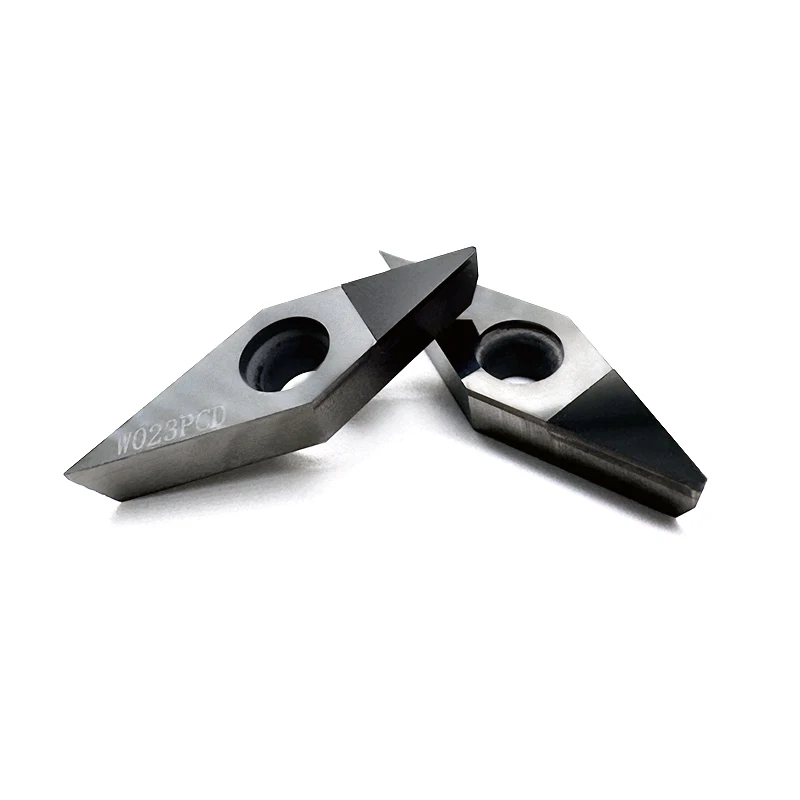 VCMT 160402 04 08 PCD diamond turning inserts for rough machining of silicon carbide, carbon fiber, etc.