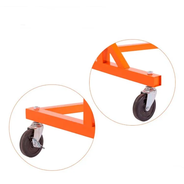 Knock-Down Design Heavy Duty Z Garment Rack Knockdown Base on Wheels for Retail Display