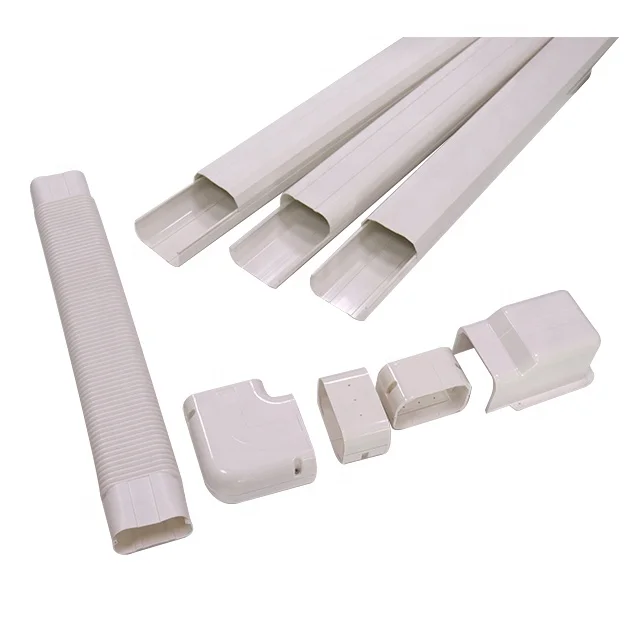 High Quality Cable Duct with Cover Air Conditioner Pipe Cover Air Conditioning Trunking