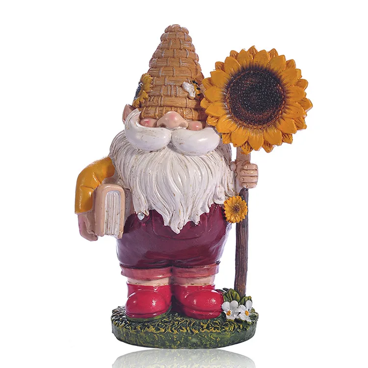 Bee Day Gift Gnomes Outdoor Gnome Ornament Resin Garden Gnome Figurines Wholesale