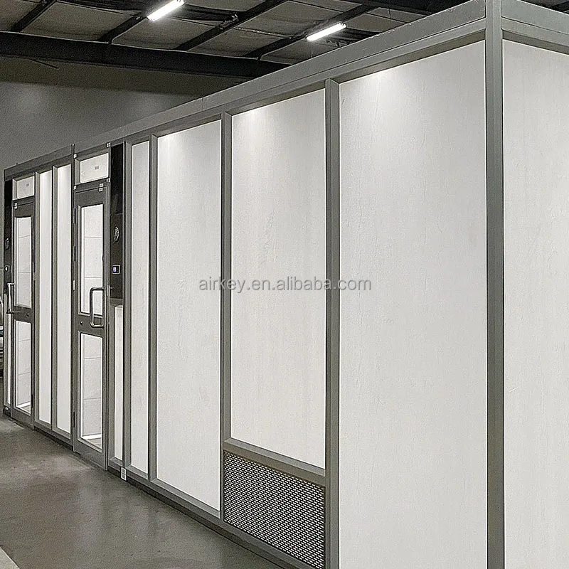 Airkey Modular Material ISO Standard High Strength Sandwich Panel Color Steel Panel Clean Booth
