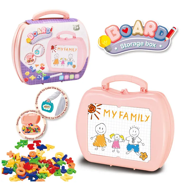 EPT  Montessori Learning Early Educational Spelling Game Letter Toy Storage Box Building Blocks Set Diy Bricks Letters For Kid