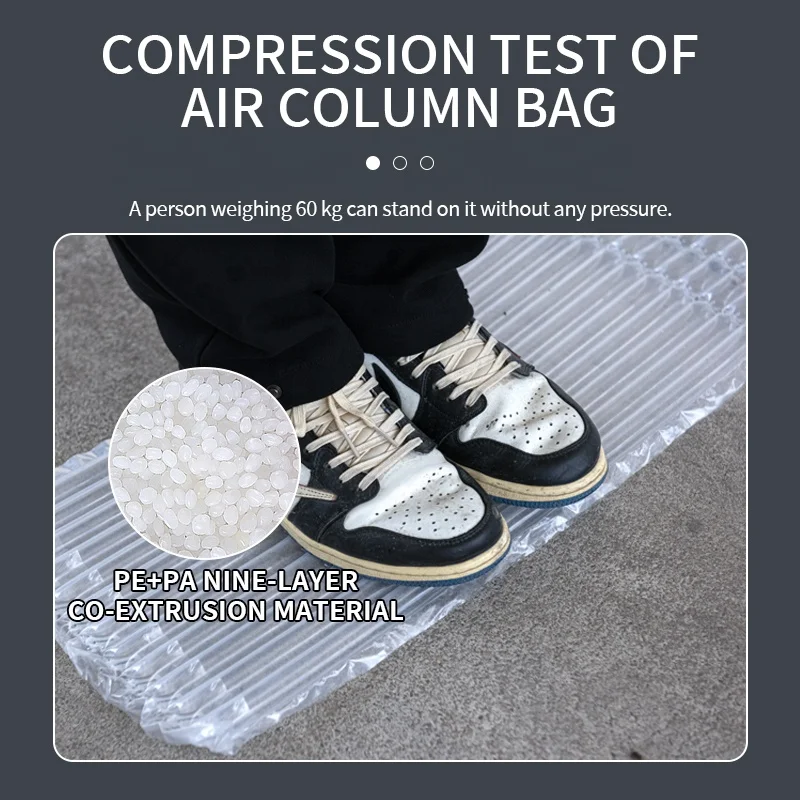 Red Wine Hand-held air Column Bag Packaging Cushioning Bubble Column Inflatable Bag air Column Anti Drop Packaging Bag