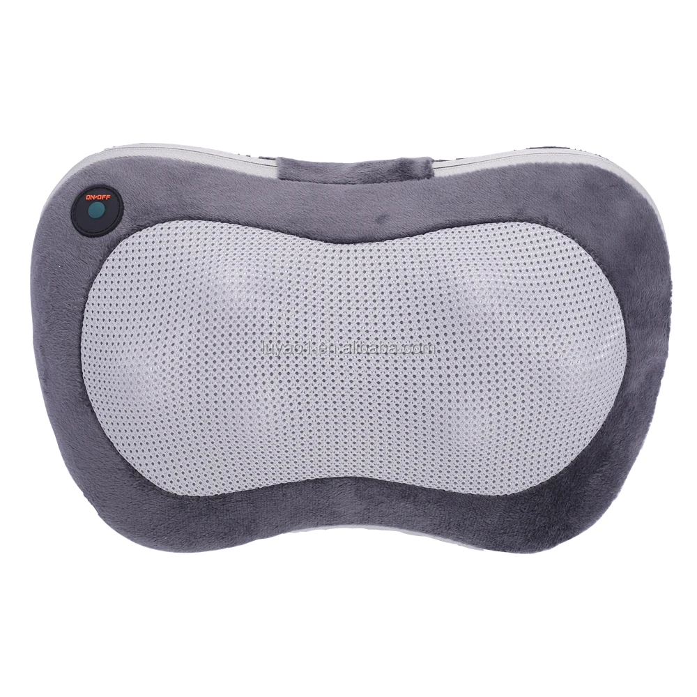 Multi-function neck rolling massage pillow shiatsu with heat car and home use neck and shoulder massager