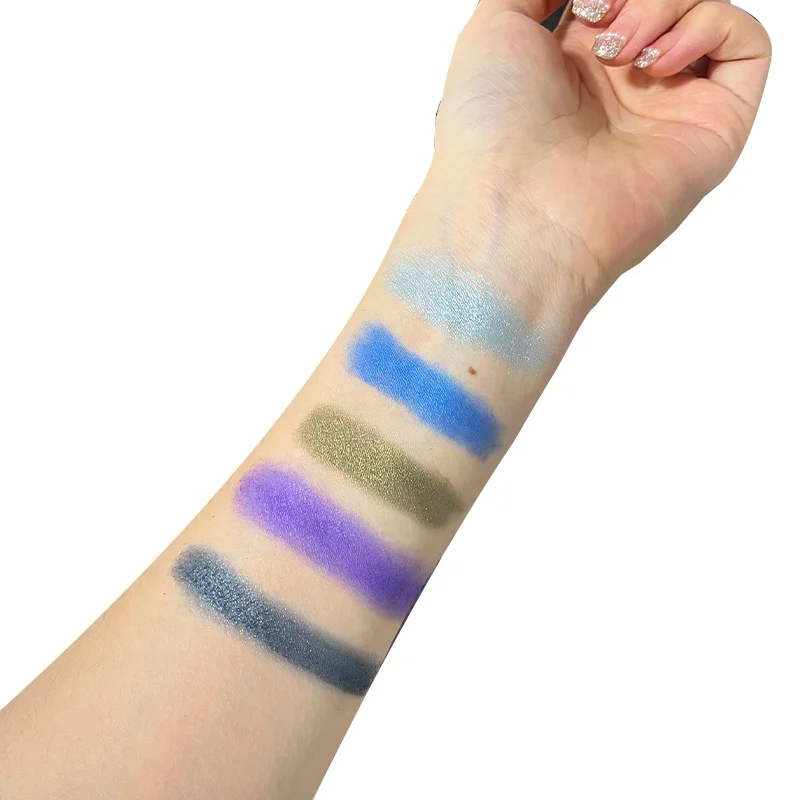 OEM/ODM Vegan 5 Colors Eyeshadow Palette High Pigment Customized Colors Eye Shadow With Private Label