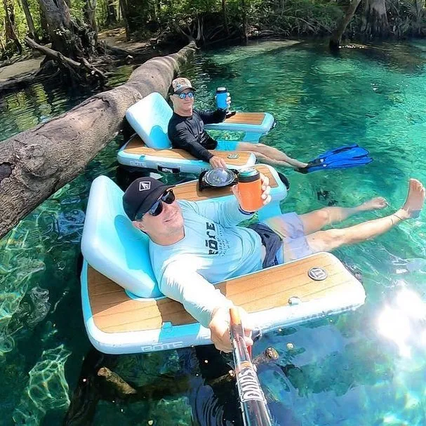 Factory price Inflatable Floating Swimming Pool Water Chair Inflatable Pool Lounger With Comfortable Sling Seat for pool