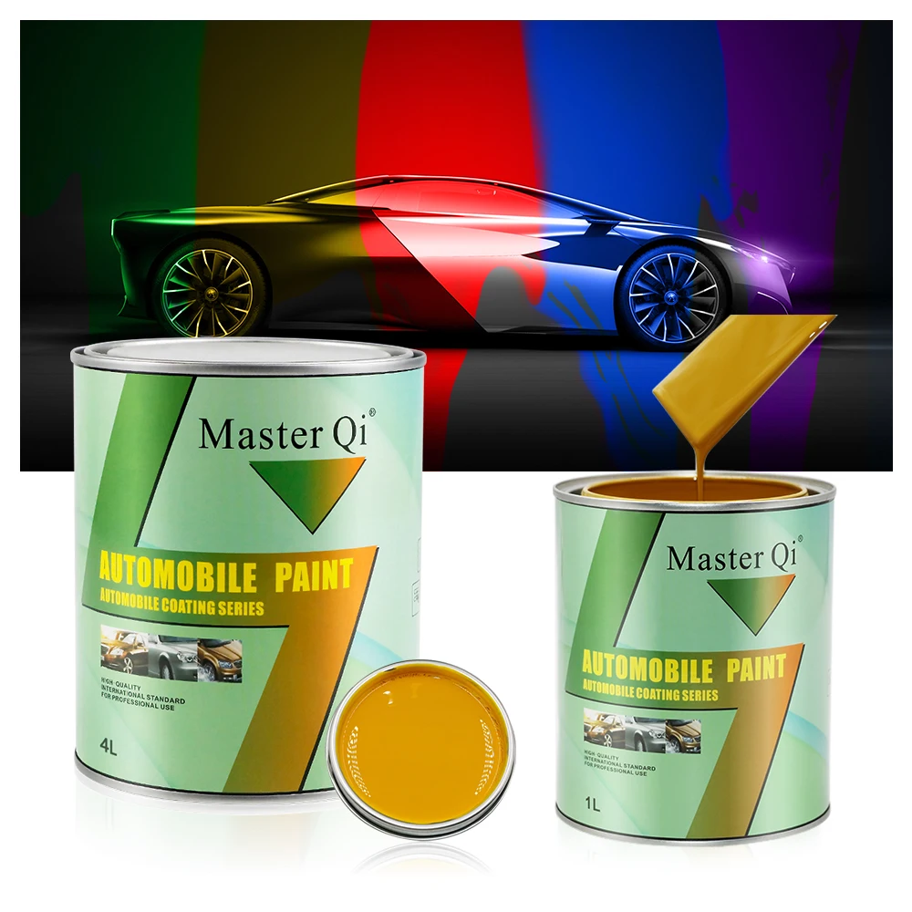 Auto Paint Manufacturers Metallic Fine Red Pearl Topcoat Pearl Colors Metallic Refinish With Tinting System