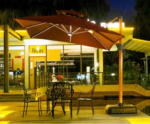 The Most Popular Large umbrella patio garden square parasol led cantilever umbrella windproof beach umbrellas wholesale