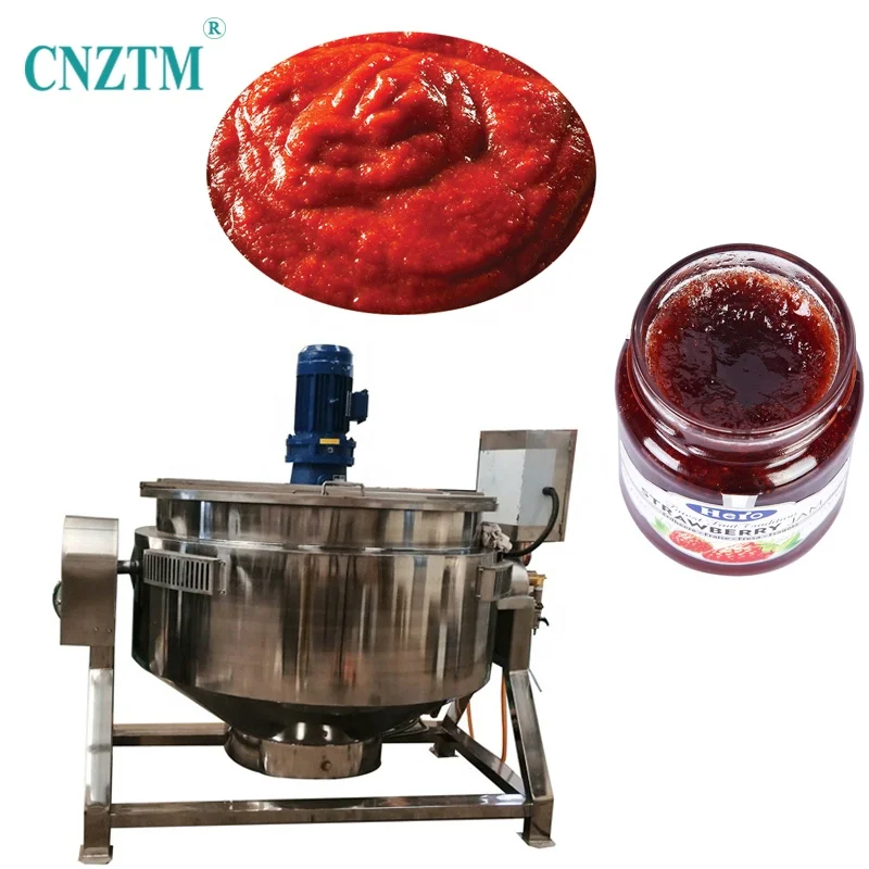 Jam Making Cooking Jacket Pot With Mixer For Turmeric Water Double Cooking Natural Gas Jacketed Kettle LPG Type