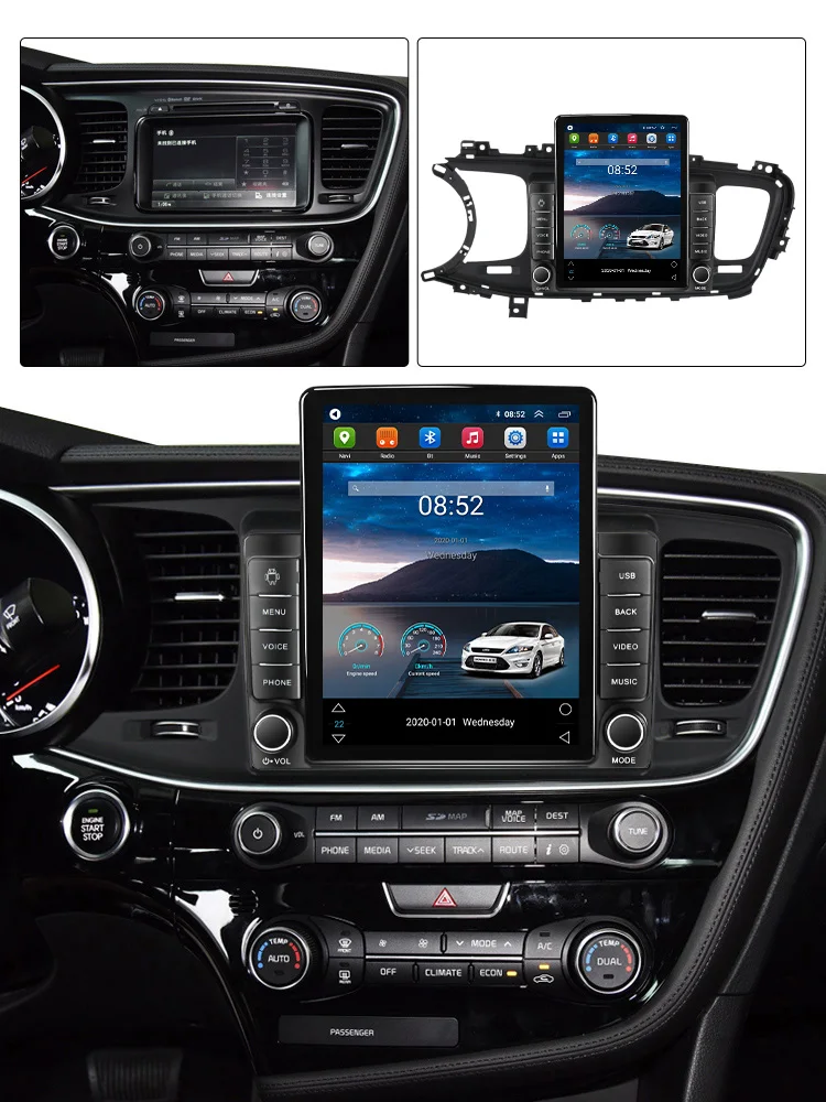 Автомобильный радиоприемник Kirinavi Android 10 9 7 для KIA Optima K5 2013 2015 GPS навигация мультимедийный плеер