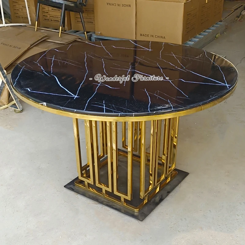 High End New Design Indoor Table Marble Top 120 Round Table Special Coffee Shop Tables