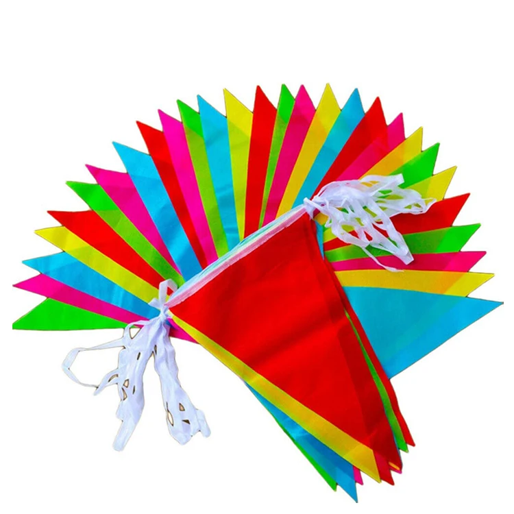 polyester custom logo team party national day all country banner pennant bunting flag