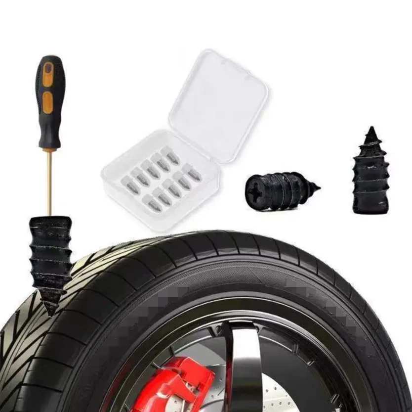 Wholesale Vacuum Tyre Repair Nail Car Motorcycle Car Scooter Rubber Tubeless Tire Repair Tool Glue Free Repair Tire Film Nail