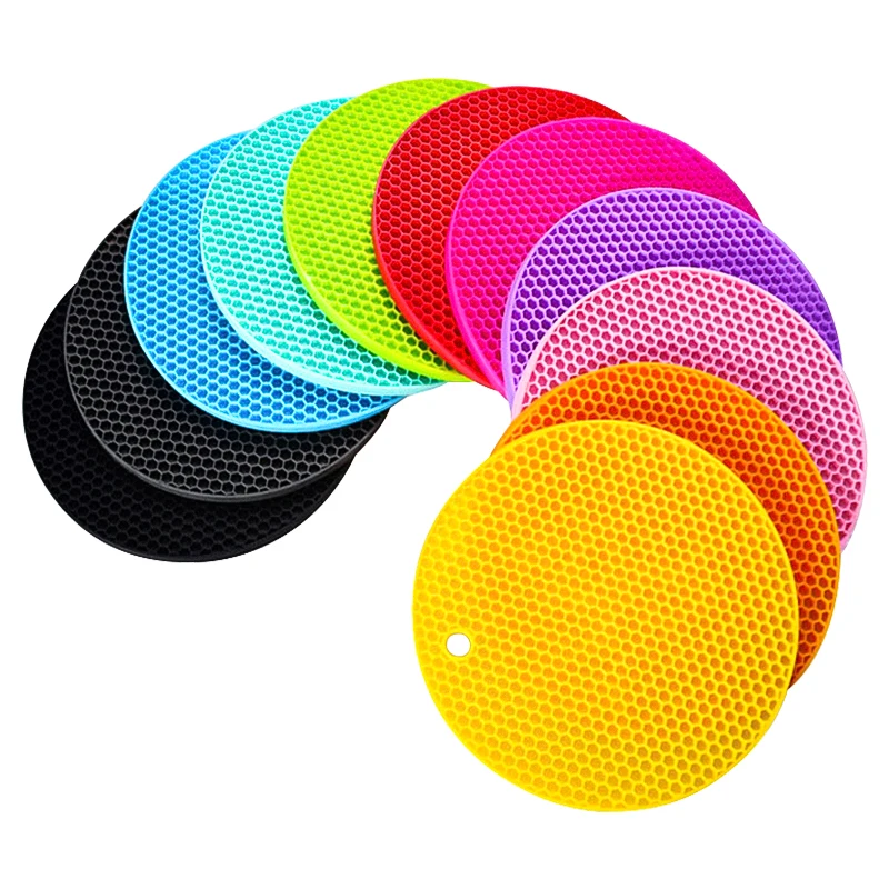 Silicone Mats Silicone Pot Holders for Hot Pan and Pot Pads Heat Resistant Counter Mats for Tables Counter tops Spoon Rest