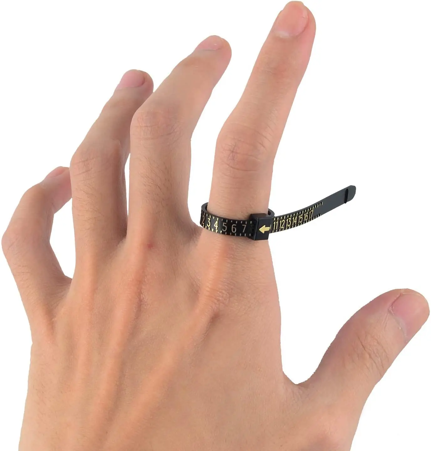 Multipurpose Reusable Jewelry Measurement Finger Luxury Ez Ring Sizer Band