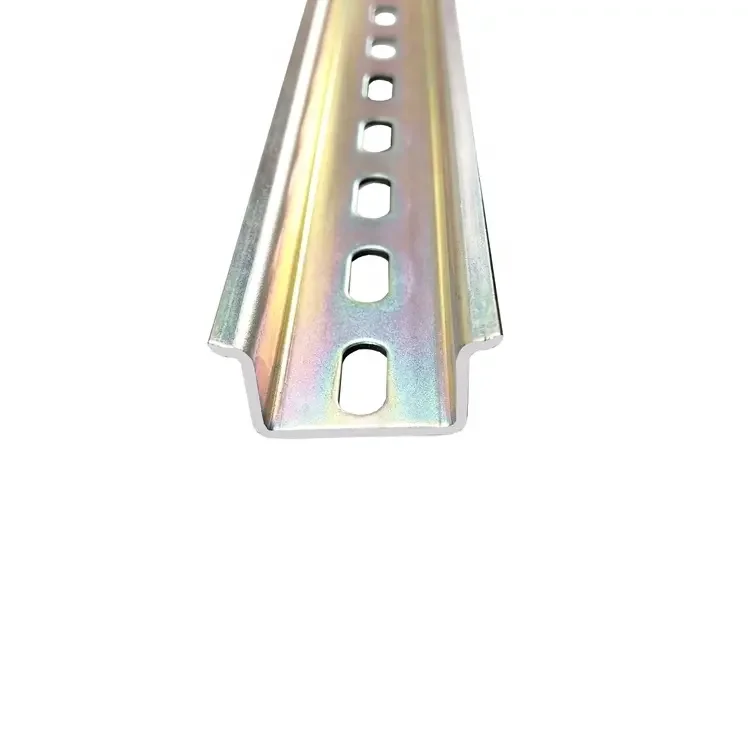 Chaer High Quality guide Rail 1 to 2 Meters 35mm Width 15MM Height K-8700 Industrial Standard Steel Din rails for MCB
