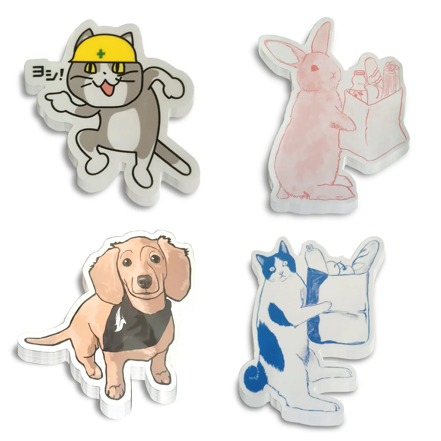 Custom Logo Label Sticker Roll Self Adhesive Recyclable Vinyl Stickers Die Cut Stickers