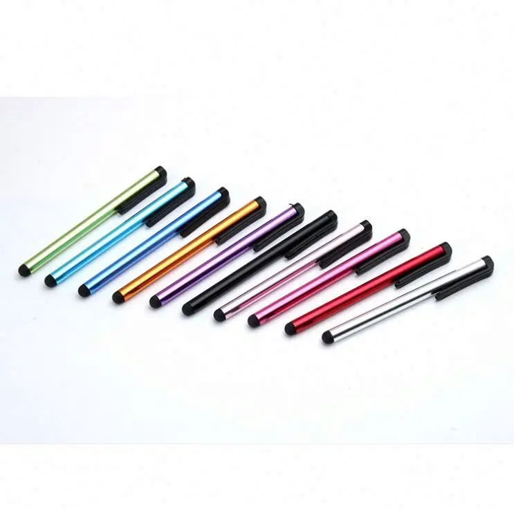 Capacitive stylus touch screen pen suitable for mobile phone tablet pad multi-color plastic head touch pen